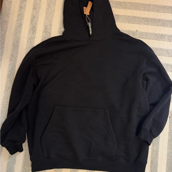 Skims Vintage Fleece Oversized Limited Edition Black Hoodie - Picture 2 of 2